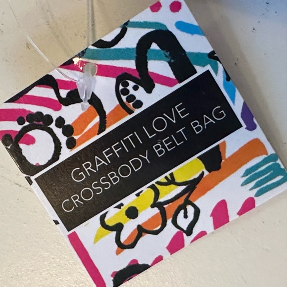 Brighton Grafitti Love Fanny Pack Crossbody Bag New - Picture 3 of 4
